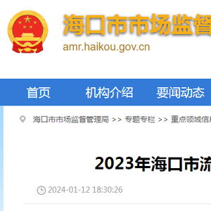 2023年海口市流通领域食品相关产品质量监督抽查技术服务报告分析
